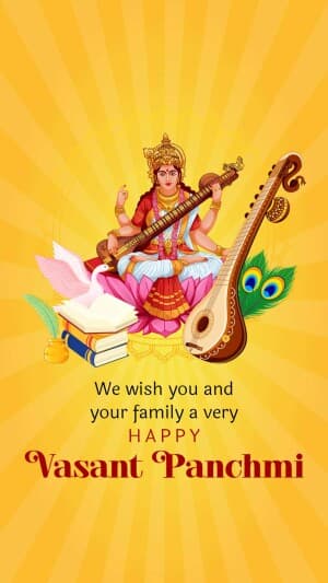 Vasant Panchami insta story poster Maker