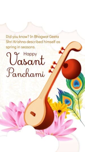 Vasant Panchami insta story graphic