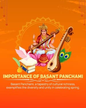 Importance of Vasant Panchami flyer