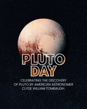 Pluto Day event poster