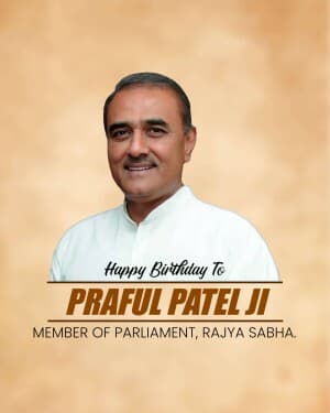Praful Patel Birthday video