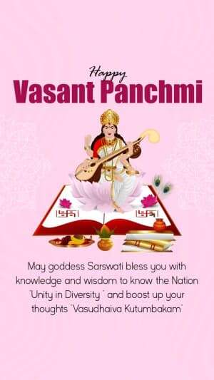 Vasant Panchami insta story flyer