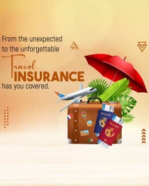 Travel insurance poster