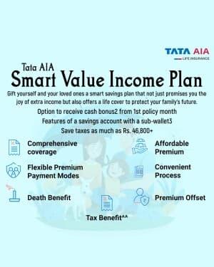 Tata Aia Life Insurance facebook banner