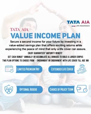 Tata Aia Life Insurance instagram post