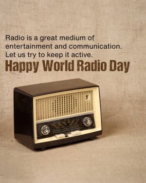 World Radio Day flyer