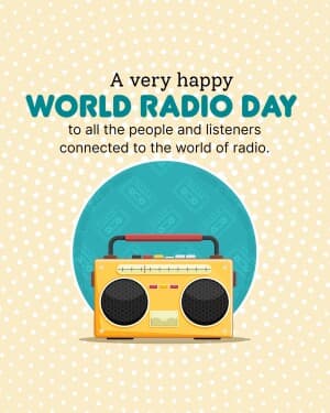World Radio Day event poster