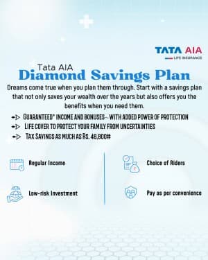 Tata Aia Life Insurance business flyer