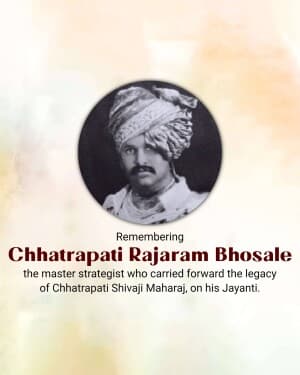 Rajaram Bhosale Jayanti poster