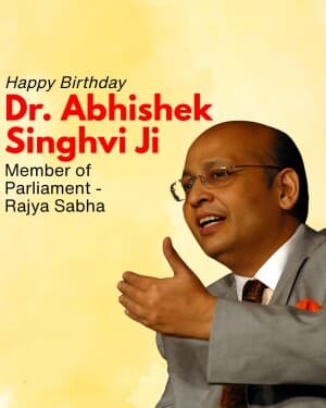 Dr. Abhishek Singhvi Birthday video