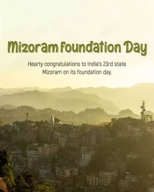 Mizoram Foundation Day image