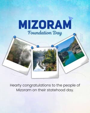 Mizoram Foundation Day flyer