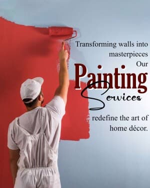 Painting Services marketing poster