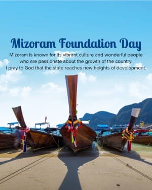 Mizoram Foundation Day banner