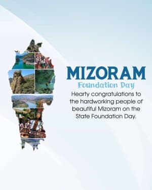 Mizoram Foundation Day poster