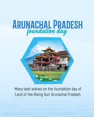 Arunachal Pradesh Foundation Day illustration