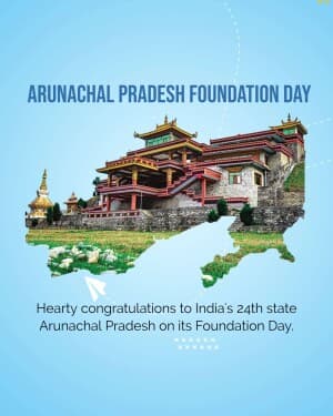 Arunachal Pradesh Foundation Day graphic