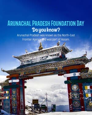 Arunachal Pradesh Foundation Day video