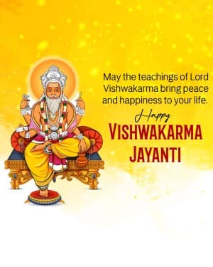 Vishwakarma Jayanti Facebook Poster
