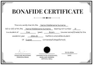 Certificate poster