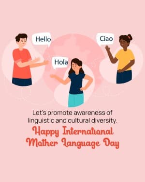 International Mother Language Day graphic