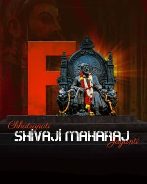 Basic Alphabet - Chhatrapati Shivaji Maharaj Jayanti advertisement banner