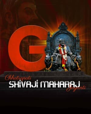 Basic Alphabet - Chhatrapati Shivaji Maharaj Jayanti ad post