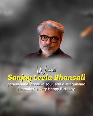 Sanjay Leela Bhansali Birthday banner