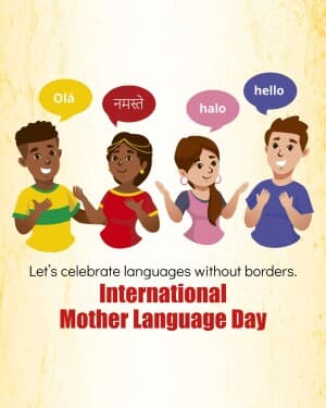 International Mother Language Day flyer