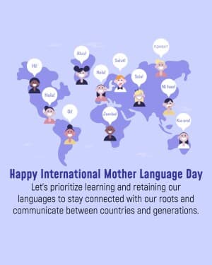 International Mother Language Day poster