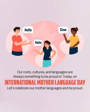 International Mother Language Day event poster