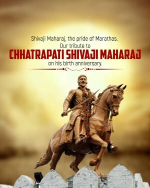 Chhatrapati Shivaji Maharaj Jayanti graphic