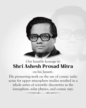Ashesh Prosad Mitra Jayanti poster