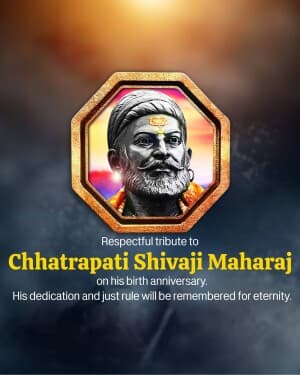 Chhatrapati Shivaji Maharaj Jayanti flyer