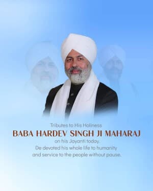 Baba Hardev Singh Jayanti image