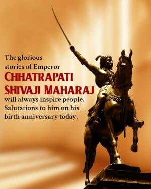 Chhatrapati Shivaji Maharaj Jayanti banner