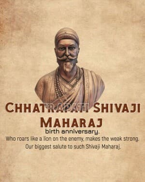 Chhatrapati Shivaji Maharaj Jayanti event poster