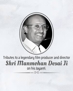 Manmohan Desai Jayanti graphic