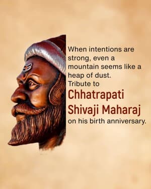 Chhatrapati Shivaji Maharaj Jayanti post