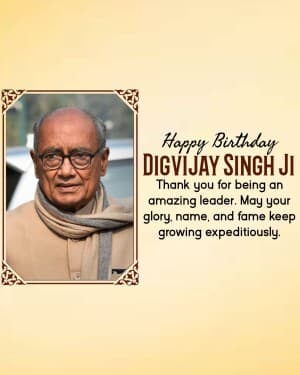 Digvijay Singh Birthday image