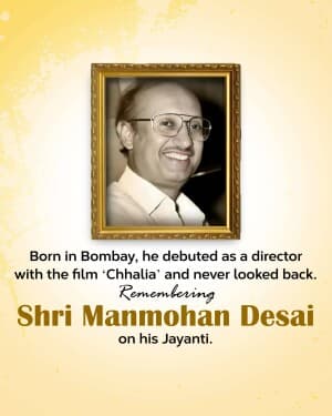 Manmohan Desai Jayanti video