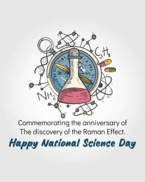 National Science Day Facebook Poster