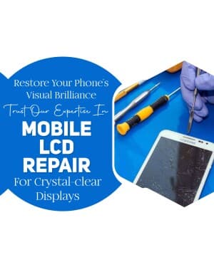 Mobile Repairing marketing poster