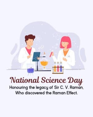 National Science Day Instagram Post