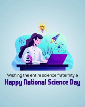 National Science Day poster Maker