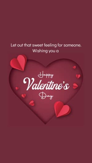 Valentine's day Insta Story Instagram banner