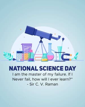 National Science Day graphic