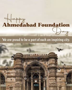 Ahmedabad Foundation Day graphic