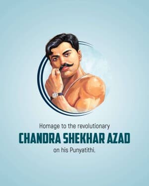 Chandra Shekhar Azad Punyatithi graphic