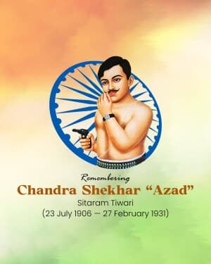 Chandra Shekhar Azad Punyatithi illustration